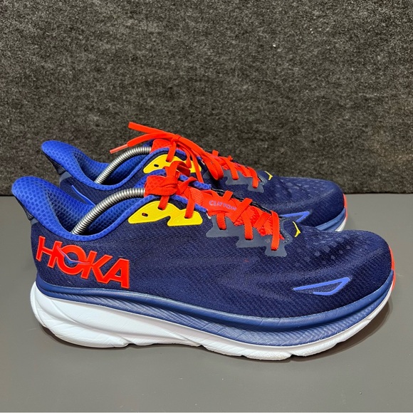 HOKA Men’s Clifton 9 Bellwether Blue Size 11.5 Wide - Picture 4 of 14